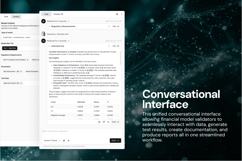 ValidMind AI Chat interface 1