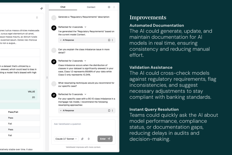 ValidMind AI Chat interface 4