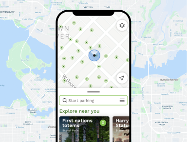 PayByPhone mobile app interface